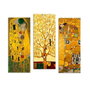 Wallity Set de 3 Cuadros Decorativos de Gustav Klimt en MDF
